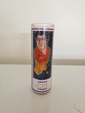 Decorative Elvis Prayer Candle - Multicolored Glass Jar